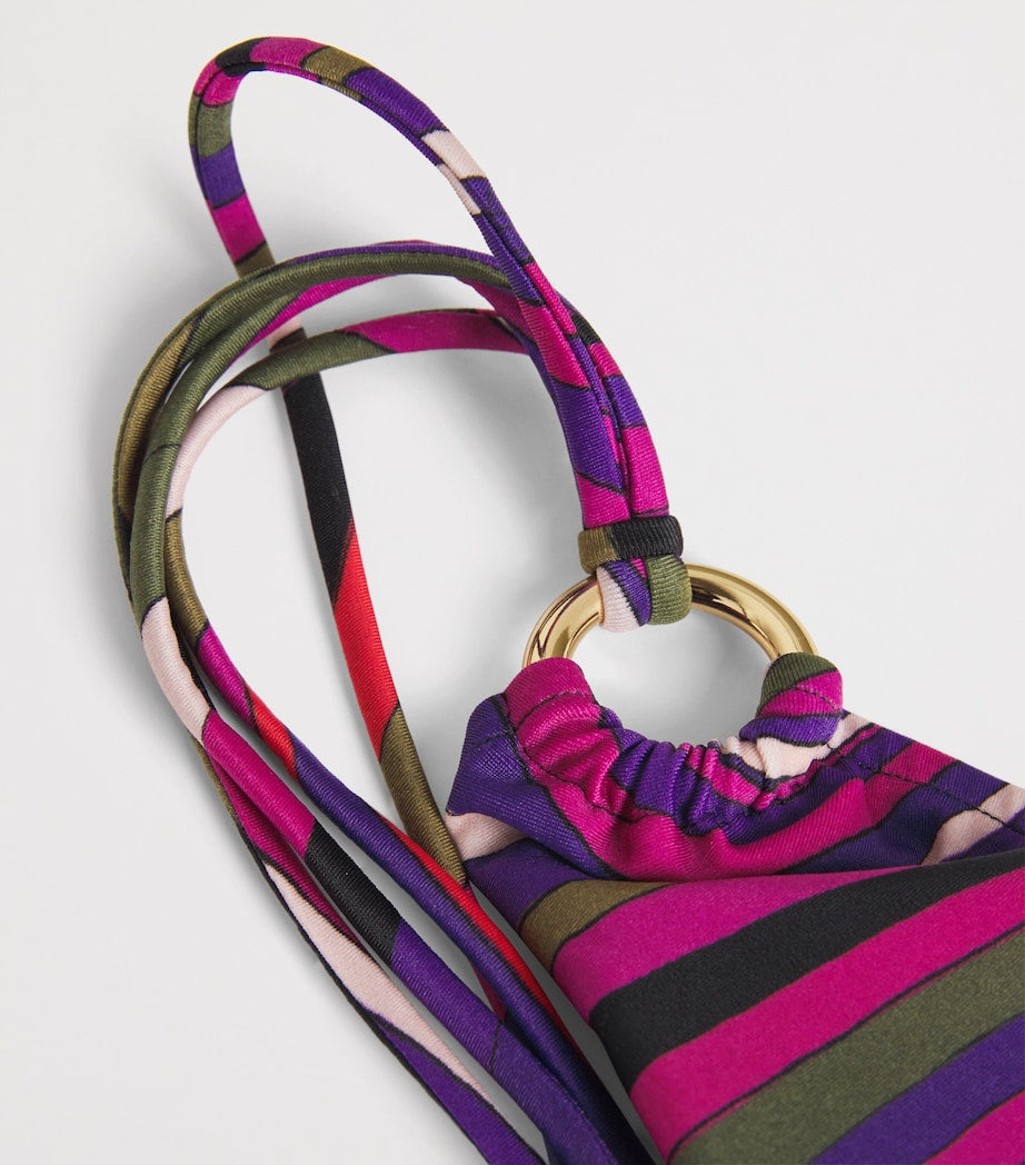 PUCCI Multi One-Shoulder Printed Swimsuit