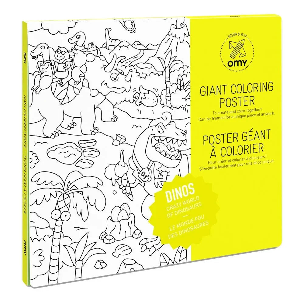 Omy - Dinos Giant Colouring Poster