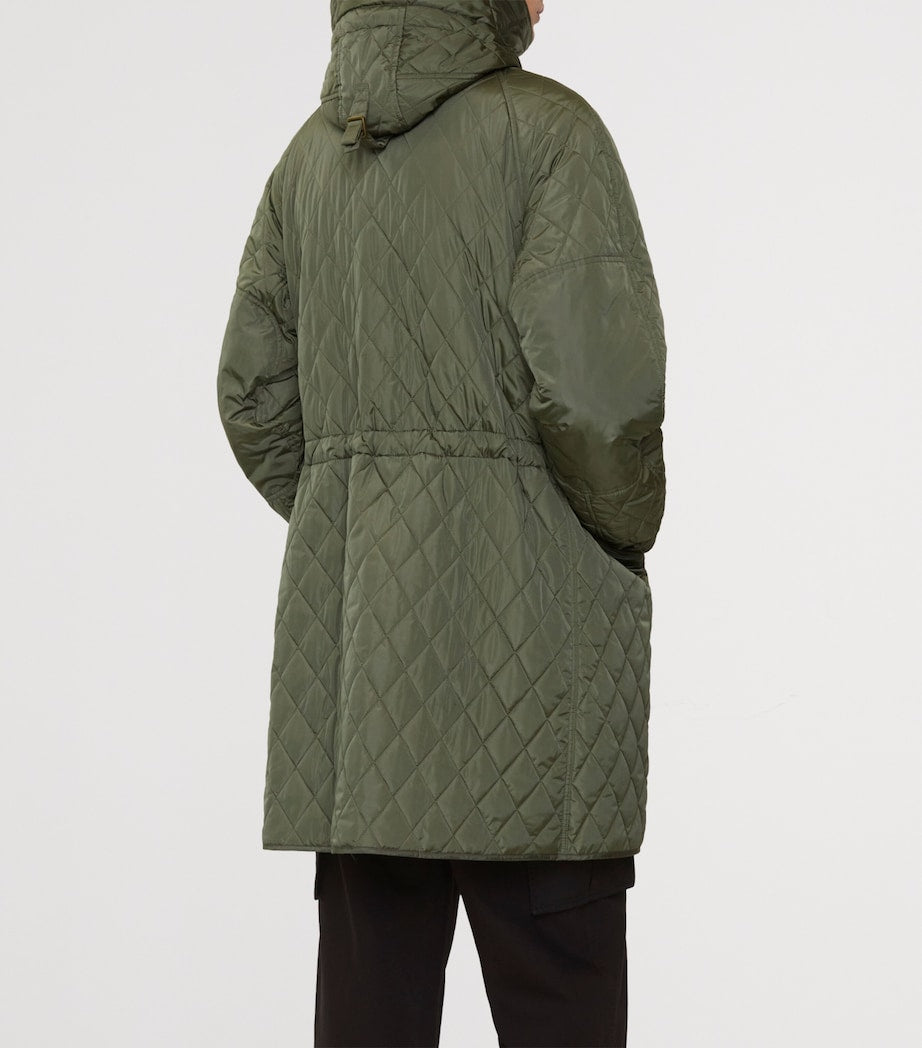 Burberry Green Reissued Quilted Parka