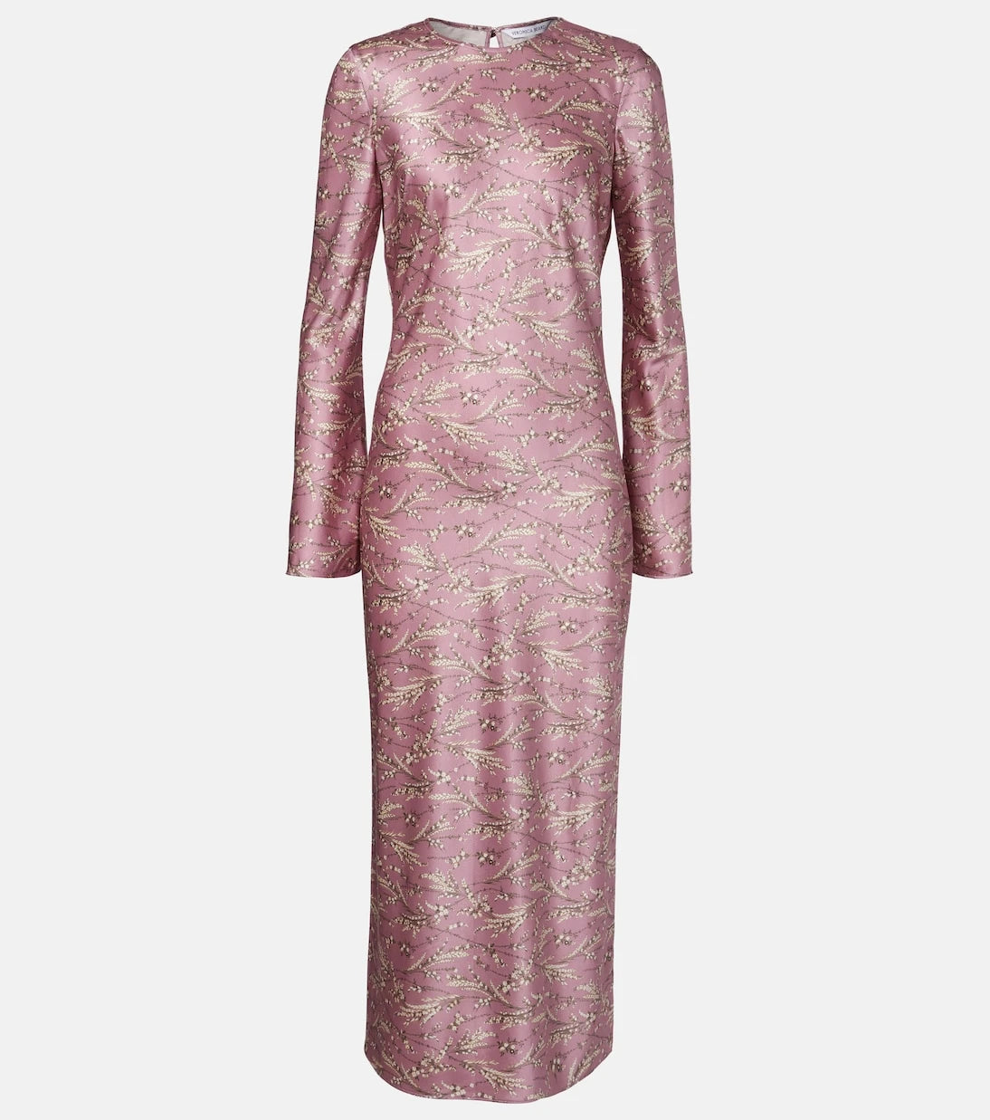 Veronica Beard - Gemma floral silk-blend satin midi dress