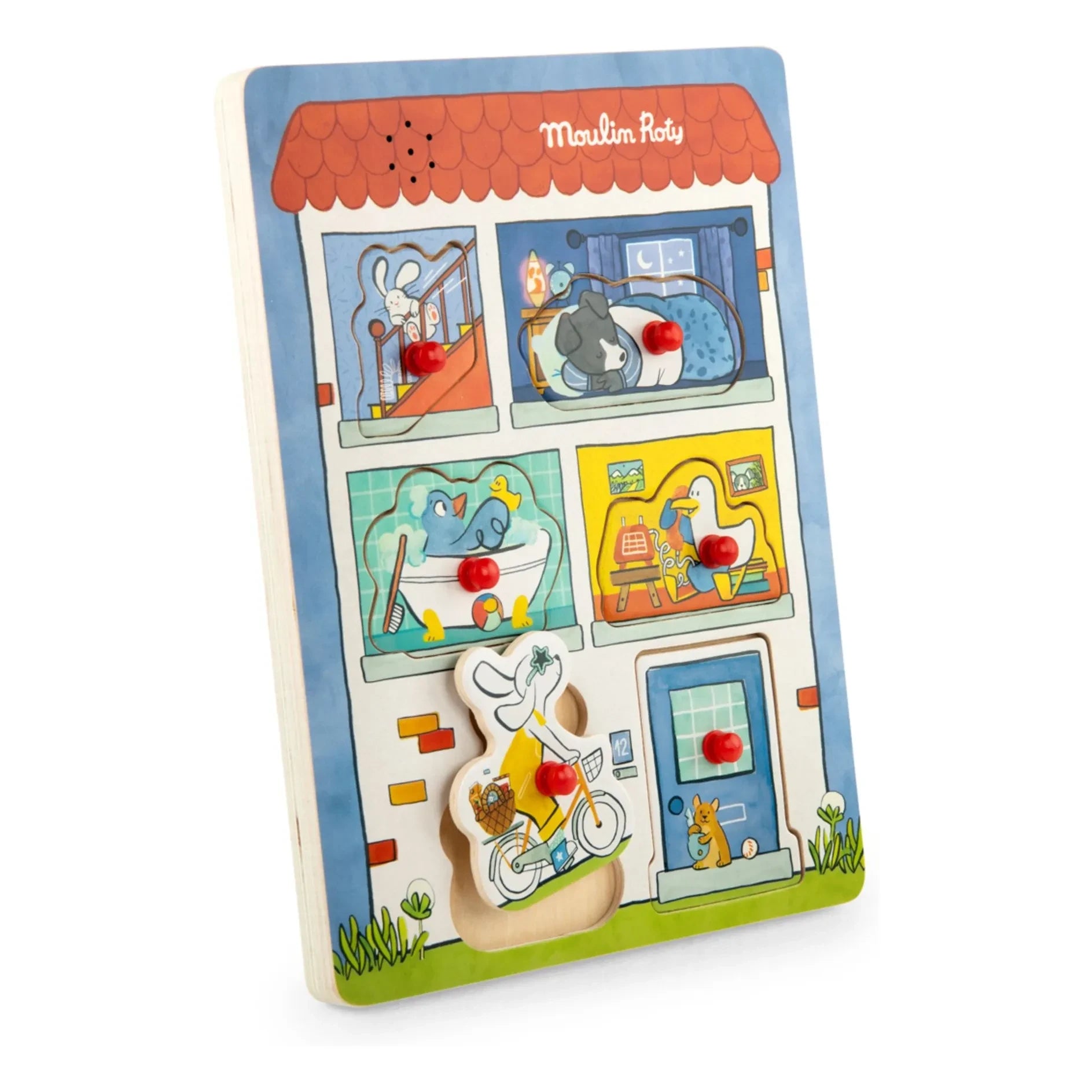 Moulin Roty - Puce &amp; Pilou sound puzzle