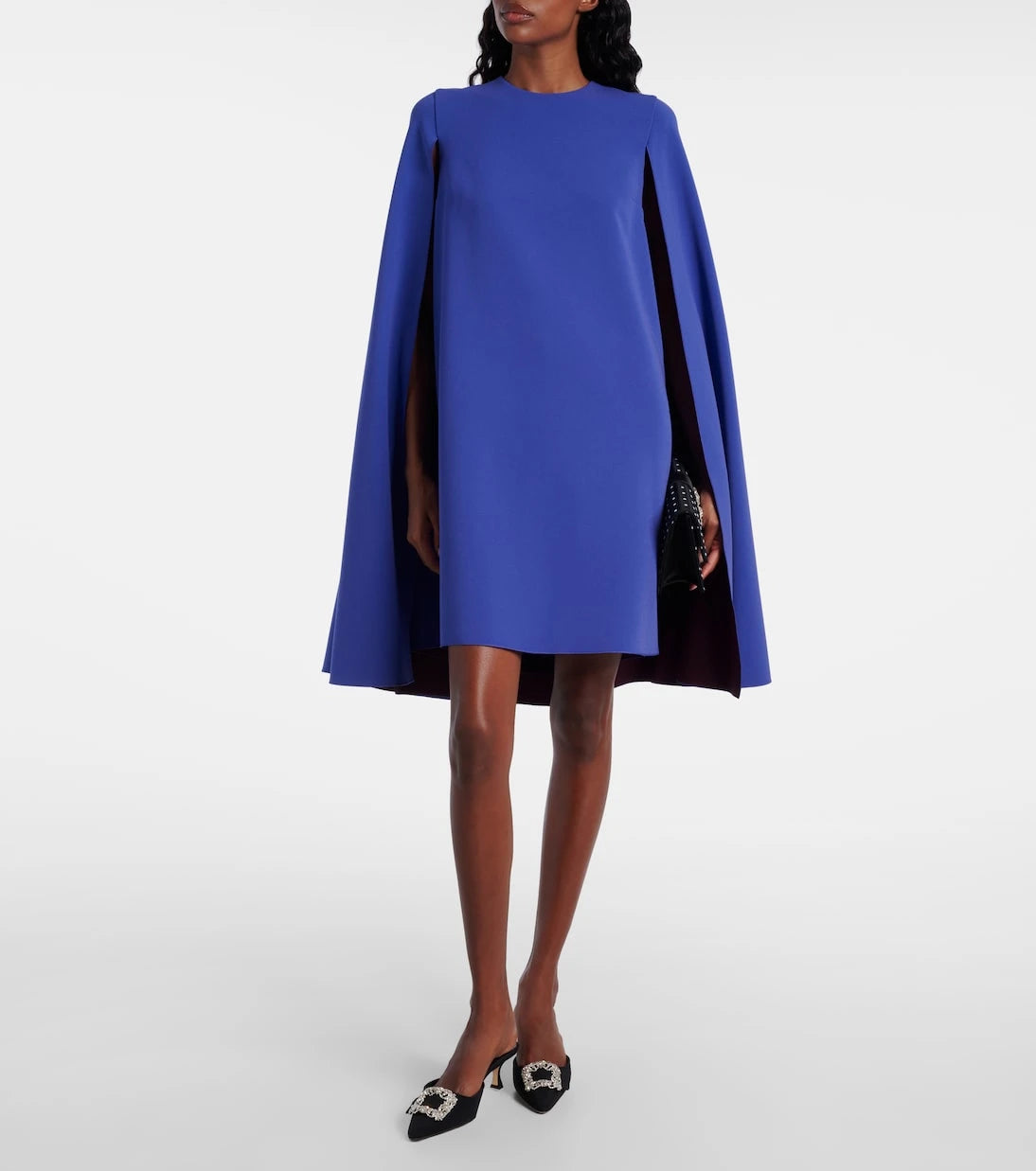 Roksanda - Twiggy caped crêpe cocktail dress