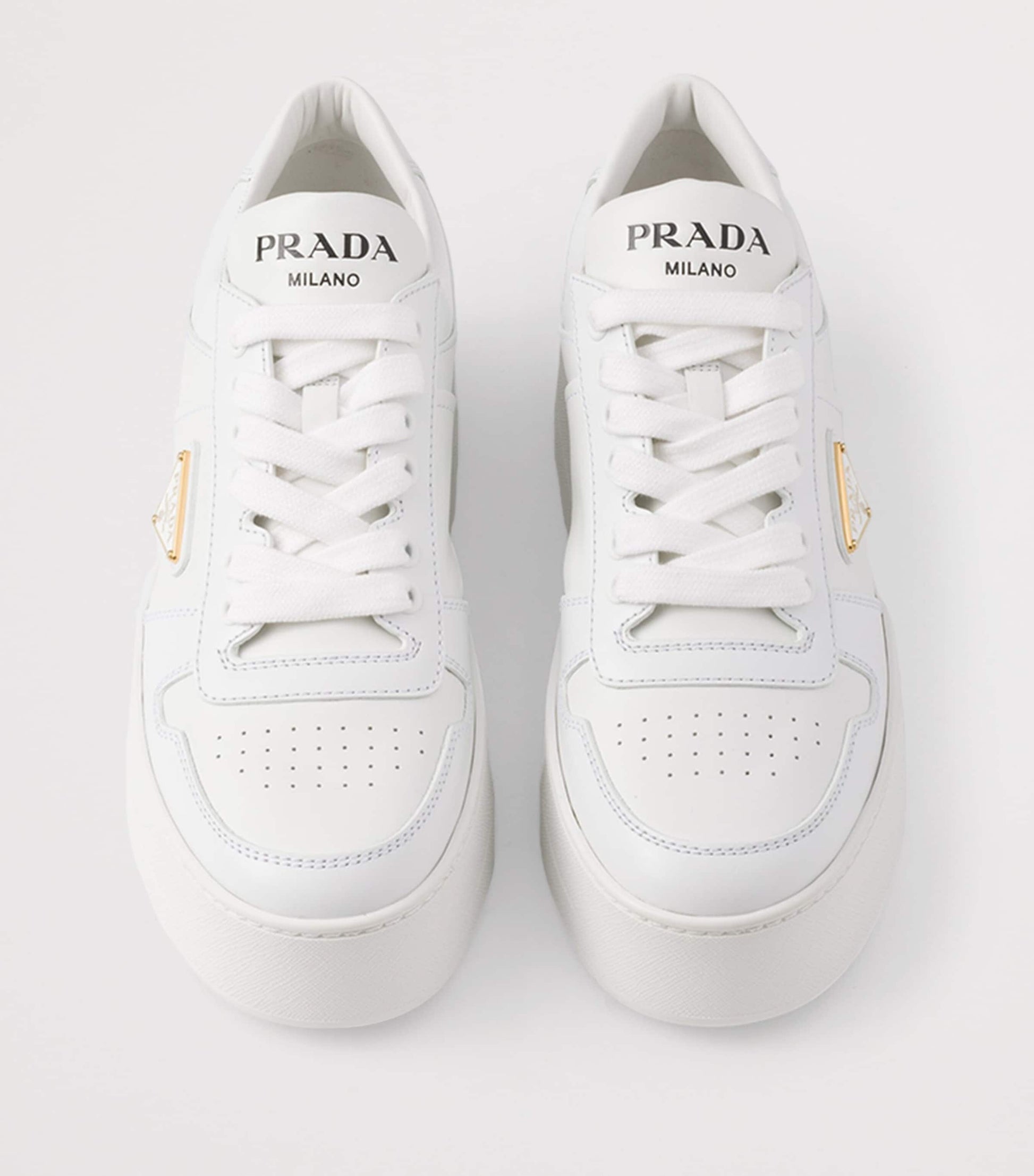 White Leather Downtown Sneakers