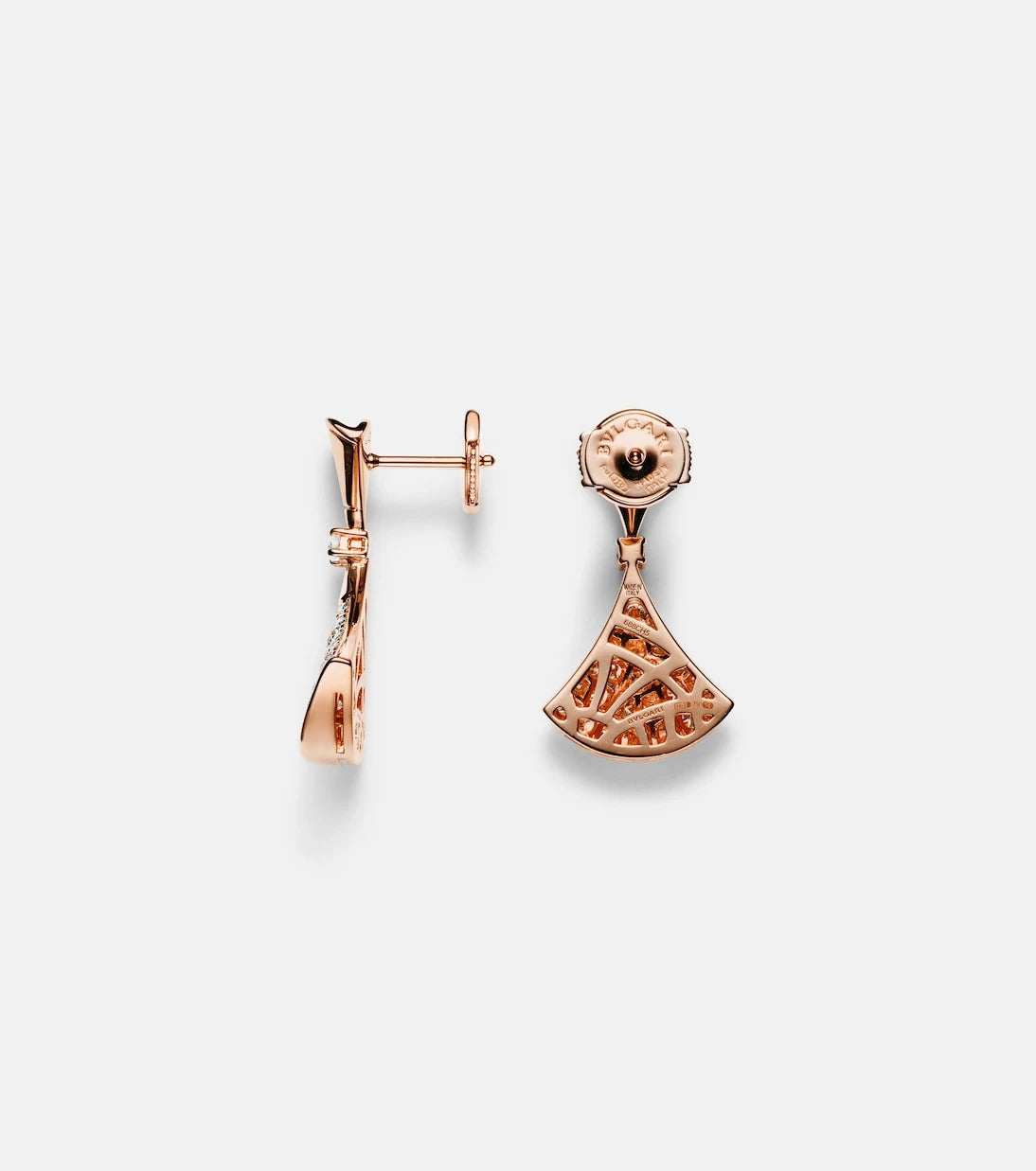 Bvlgari - Divas' Dream 18kt rose gold earrings with diamonds