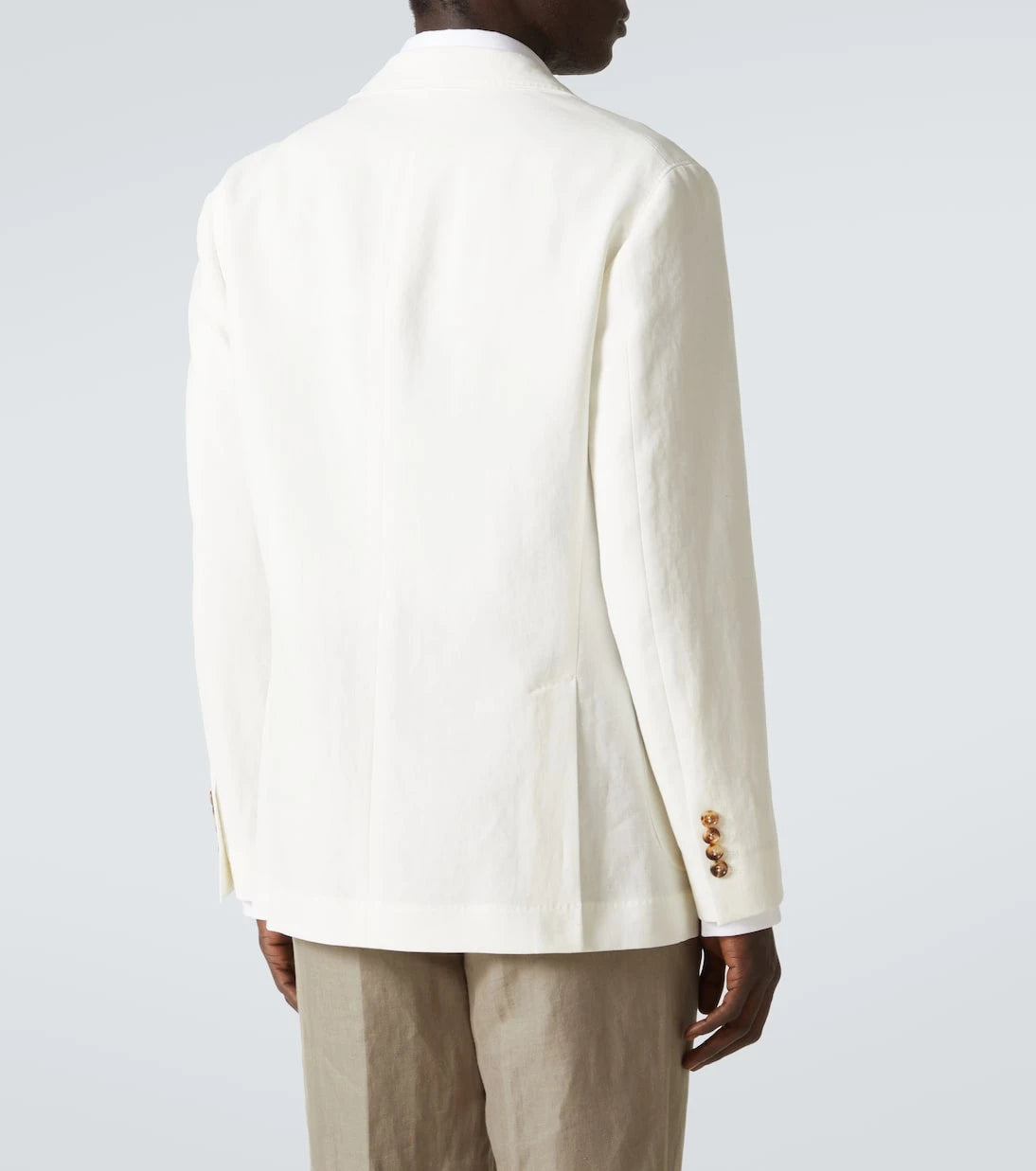 Brunello Cucinelli - Single-breasted linen blazer
