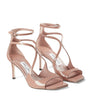 Pink Azia 75 Patent Leather Sandals