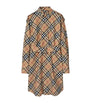 Burberry Beige Cotton Check Shirt Dress