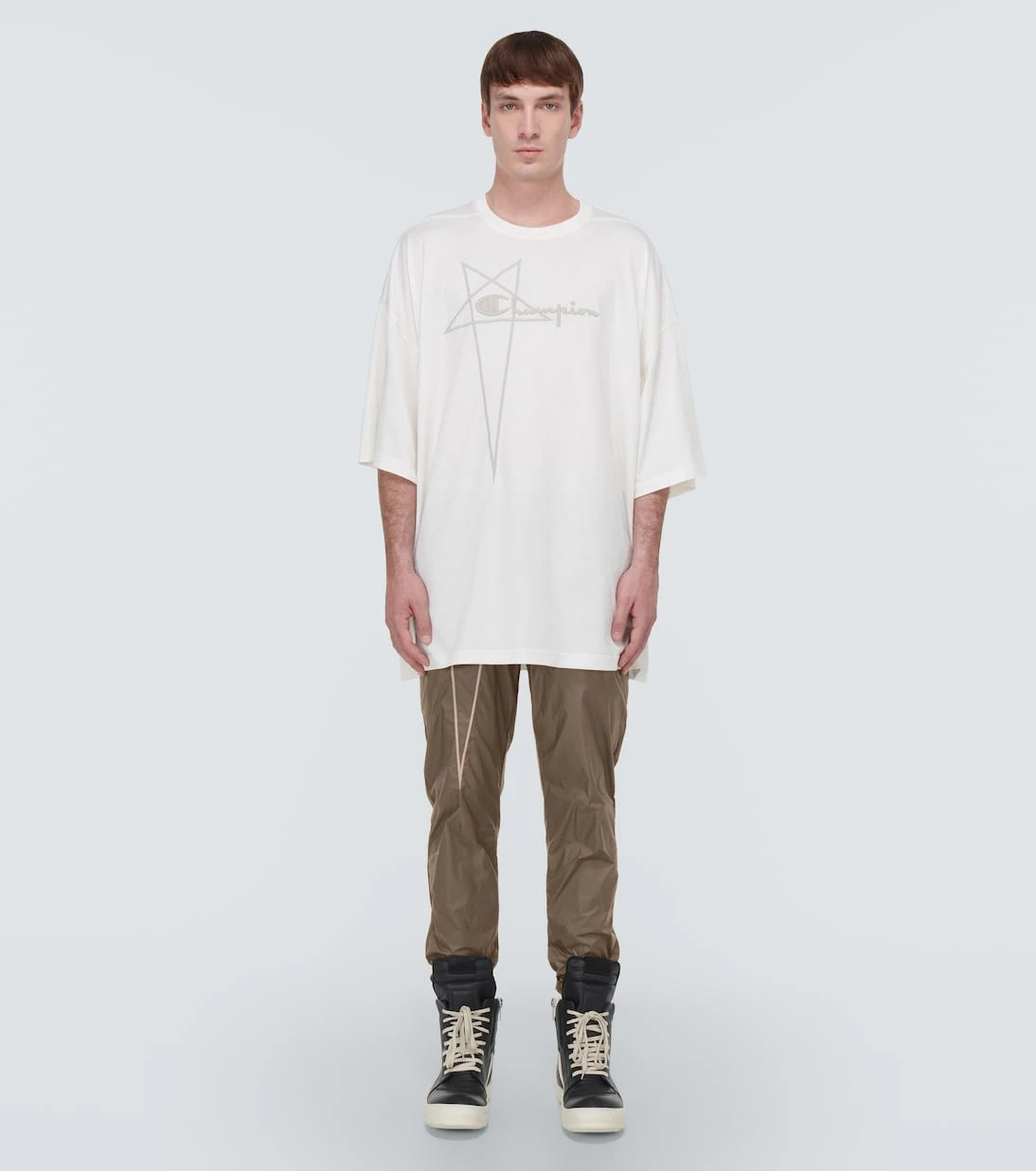 Rick Owens - بنطال رياضي نايلون x Champion®