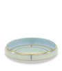GINORI 1735 Porcelain Colonna Diva Verde Round Tray (17cm)