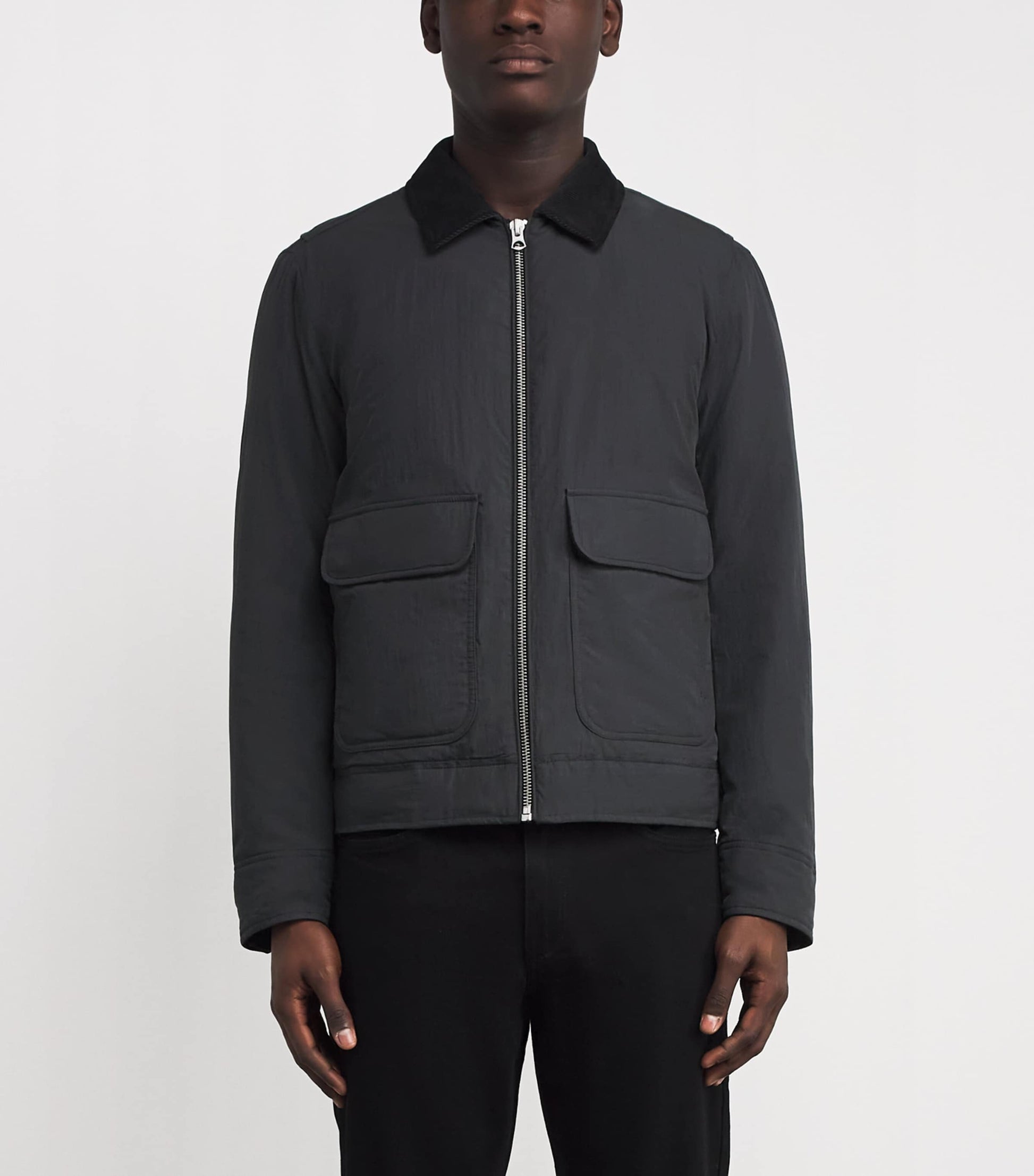 Rag & Bone Black Down-Filled Derrick Shirt Jacket