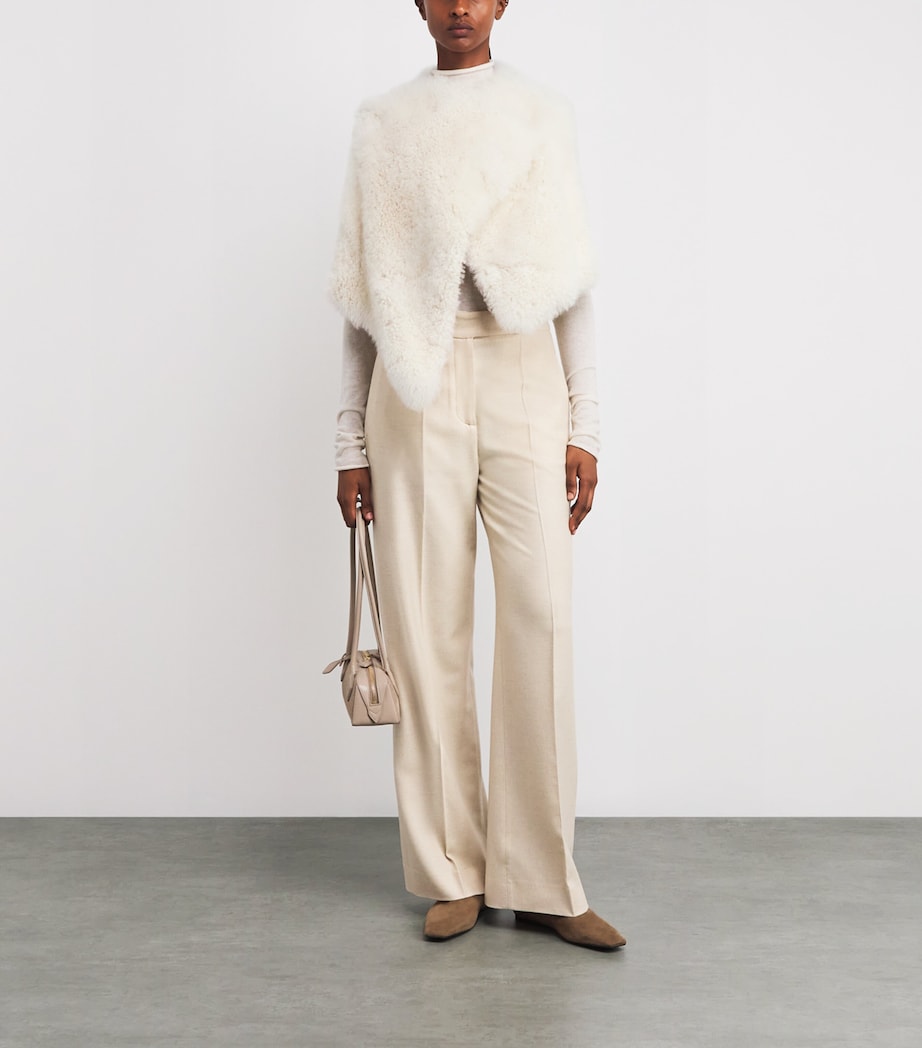 Beige Alpaca Wool Gilet