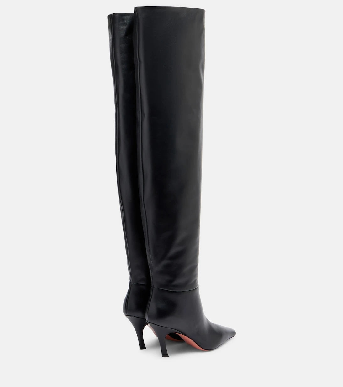 Amina Muaddi - Jamie 80 leather over-the-knee boots
