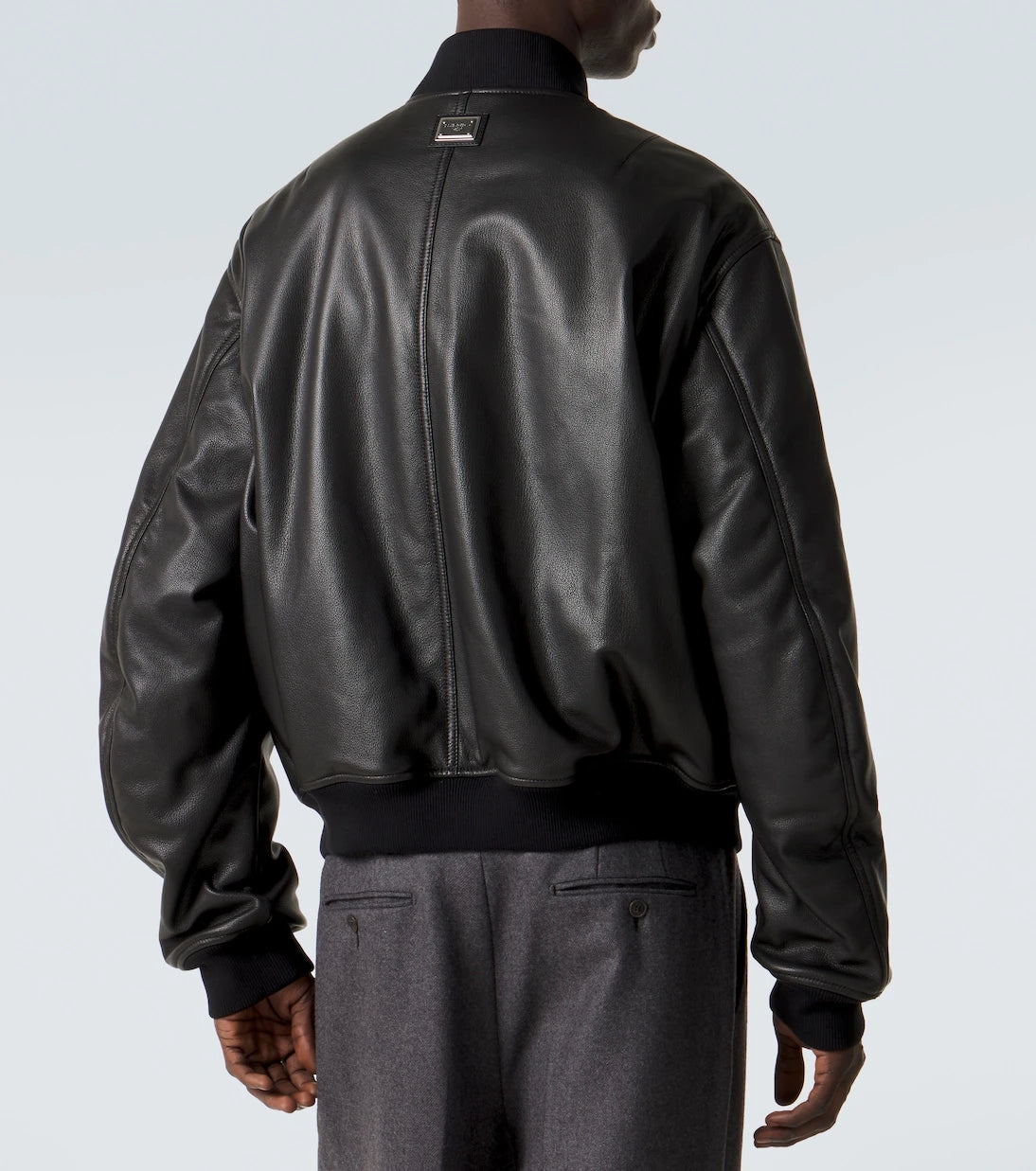 Dolce&Gabbana - Leather bomber jacket