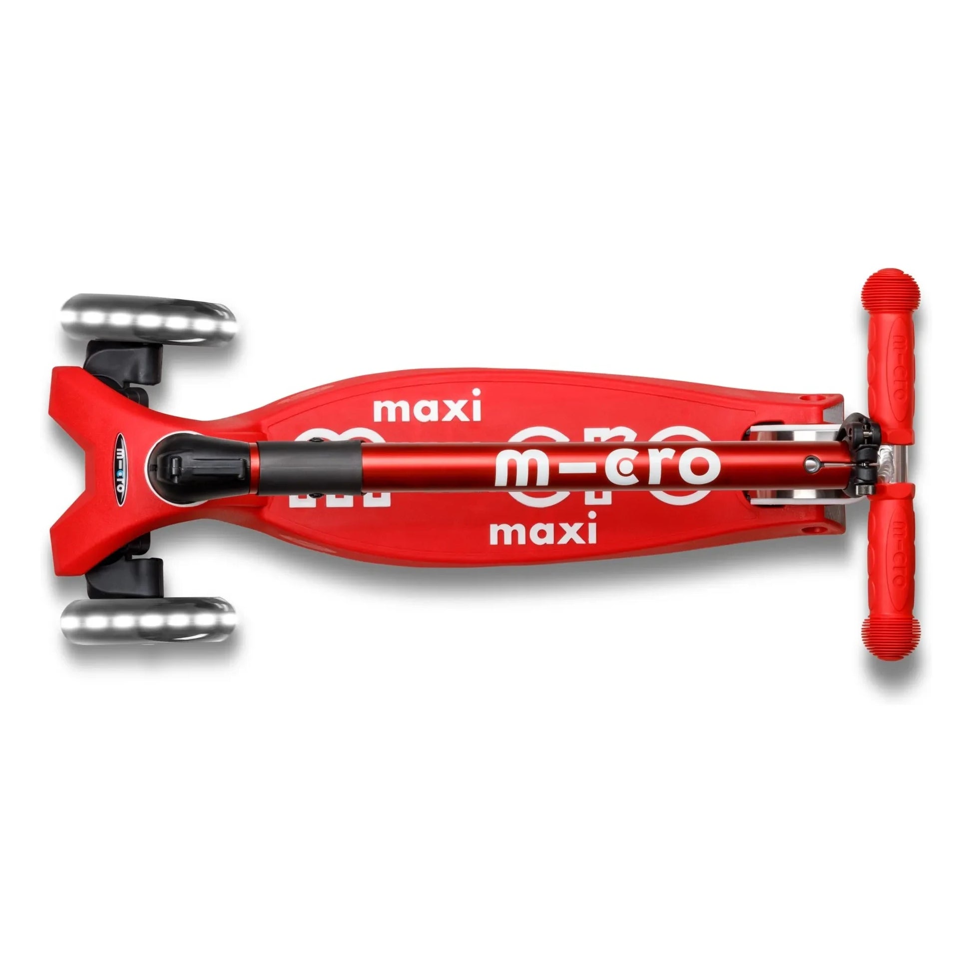 Micro - Maxi Foldable LED Scooter | Red