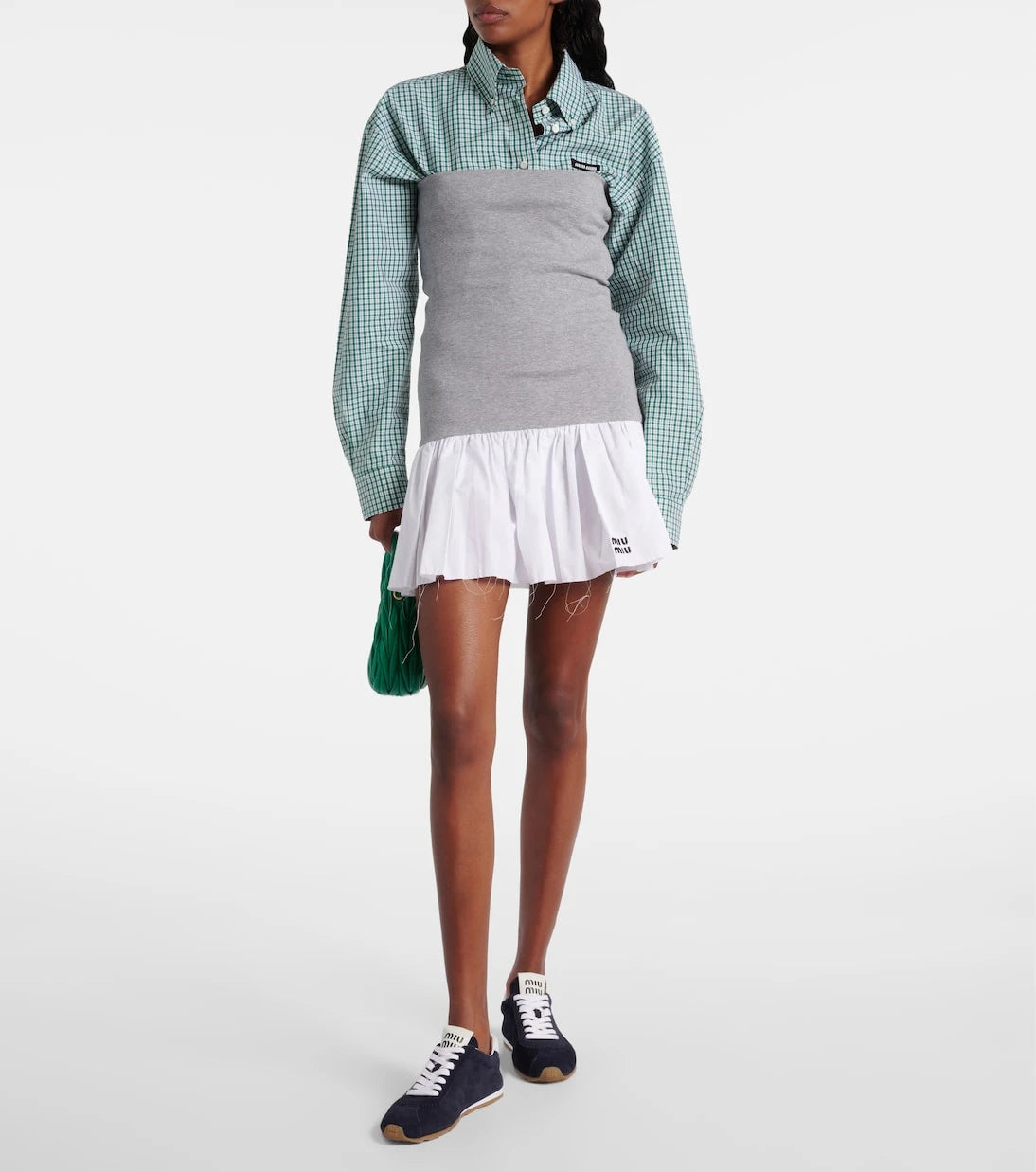Miu Miu - Plume suede sneakers
