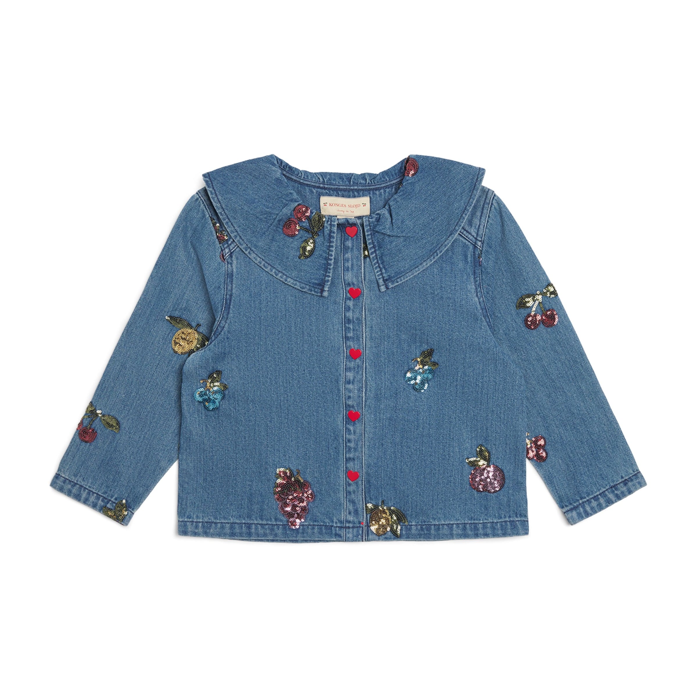KONGES SLOJD Denim Sequin-Detail Shirt (5-10 Years)