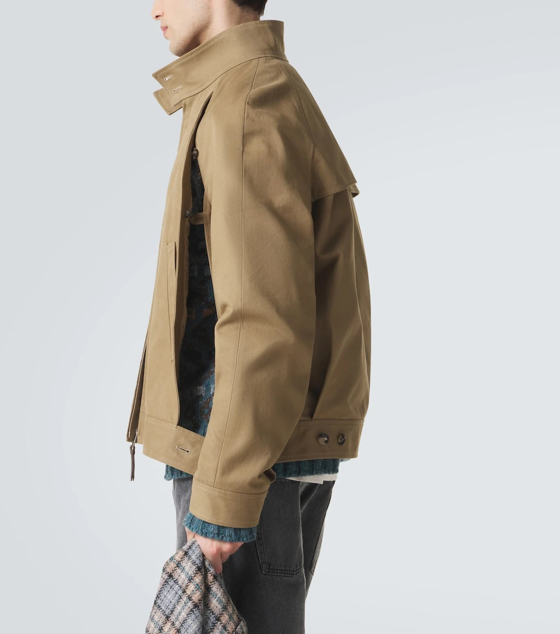 Loewe - Layered cotton gabardine jacket
