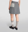 Thom Browne Grey Pleated Mini Skirt