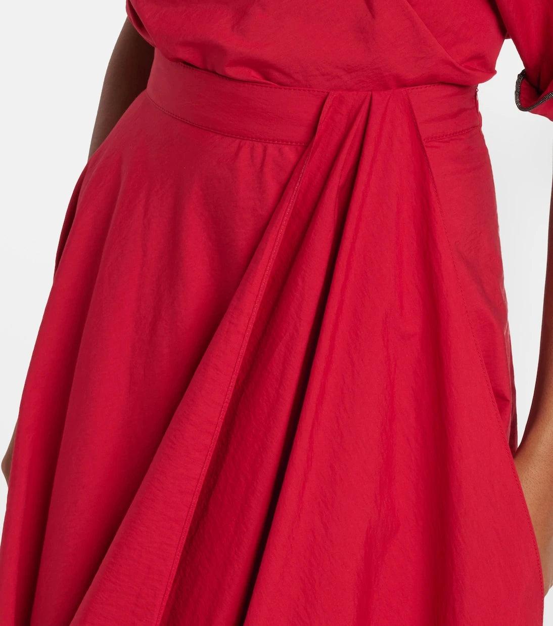 Brunello Cucinelli - Cotton-blend midi skirt