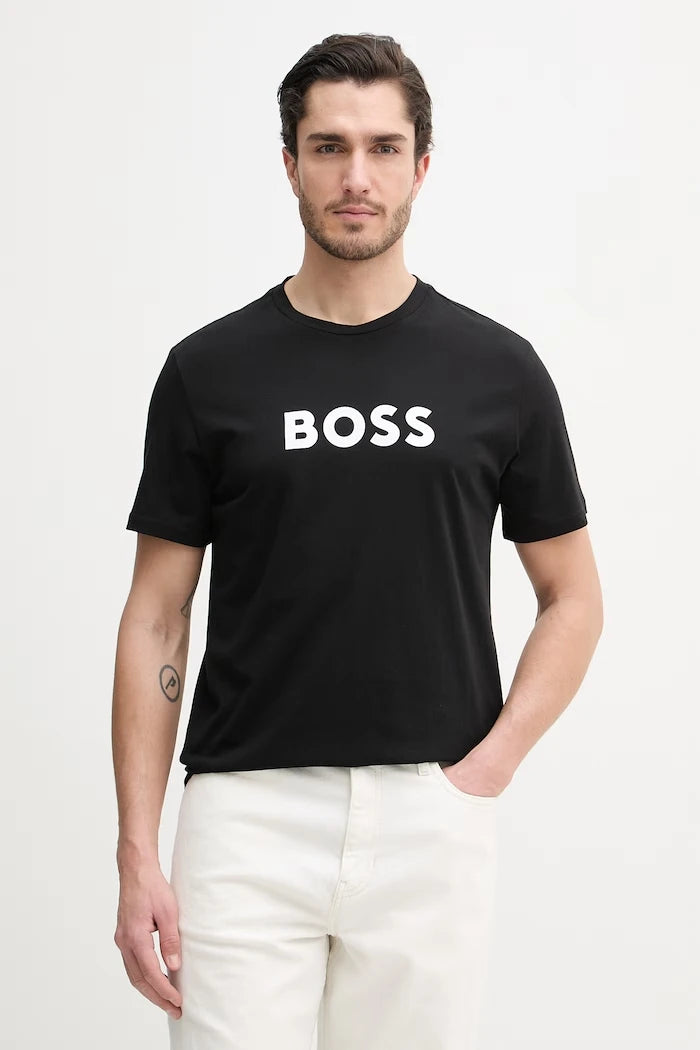 BOSS erkek pamuklu T-Shirt RN