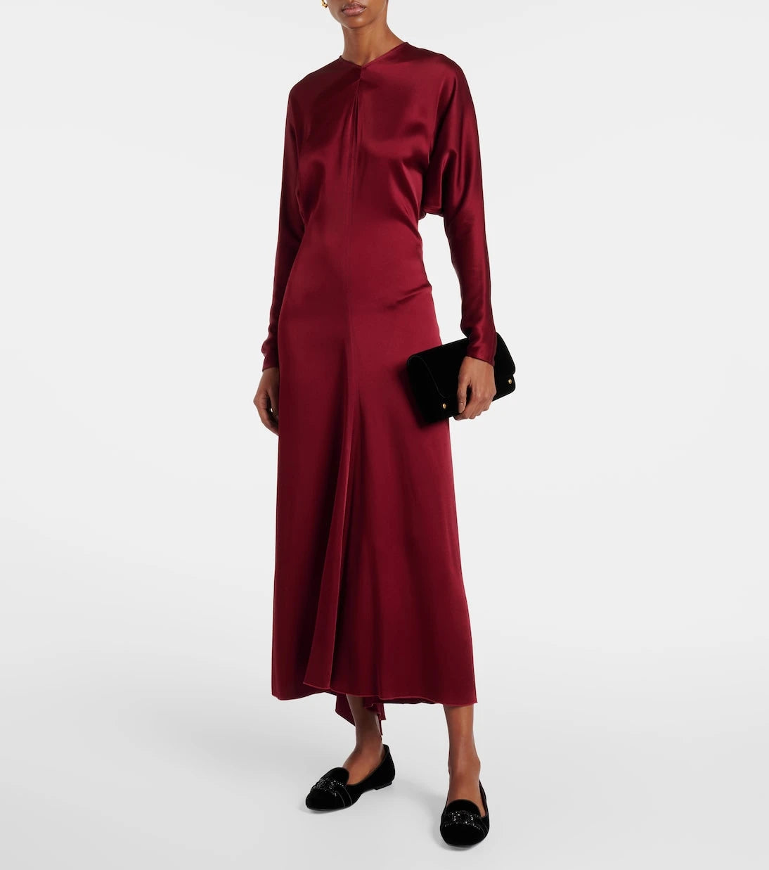 Tod's - Kate crystal-embellished velvet ballet flats