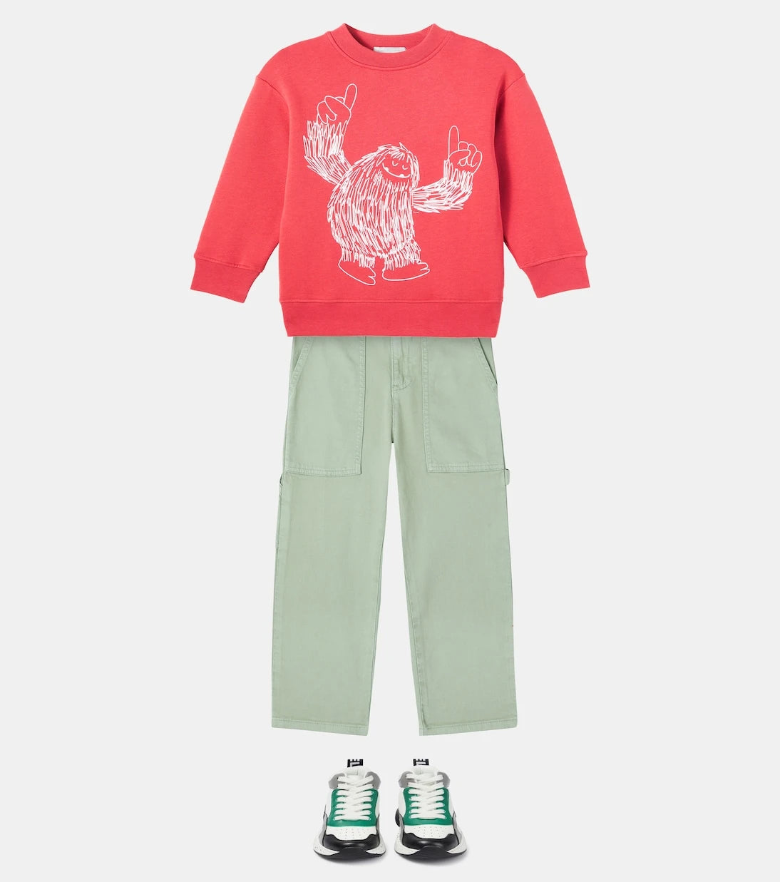 Stella McCartney Kids - سويت شيرت من القطن جيرسي المطبوع