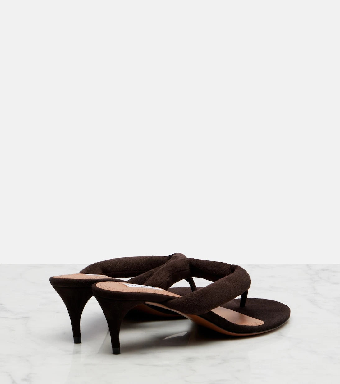 Alaïa - Suede thong sandals