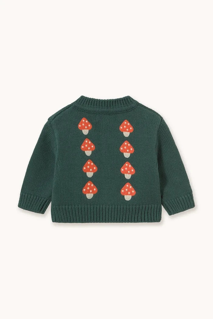 MINI MUSHROOMS BABY CARDIGAN Pamuk Çocuk Yeleği