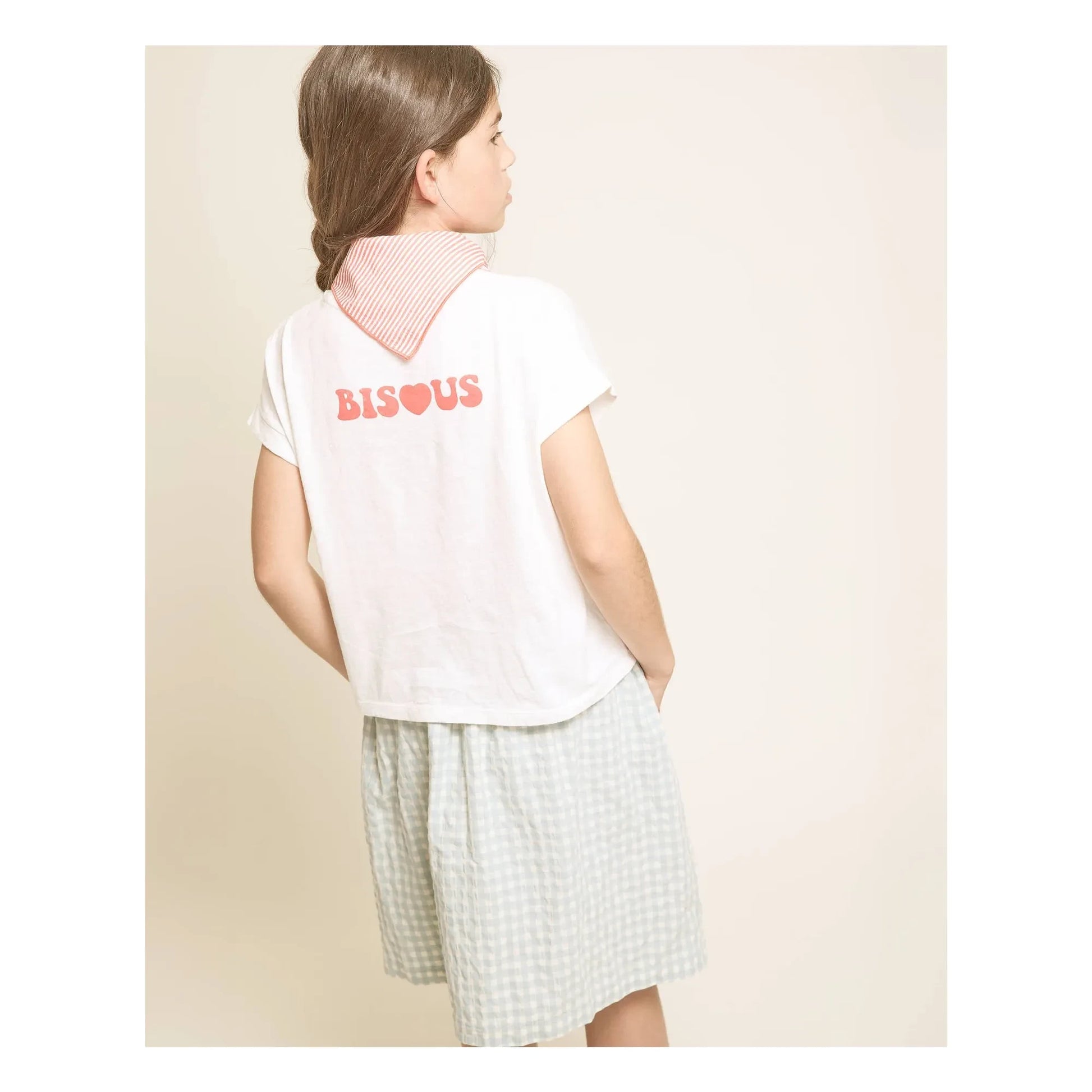 Búho - Bisous Organic Cotton T-shirt | White