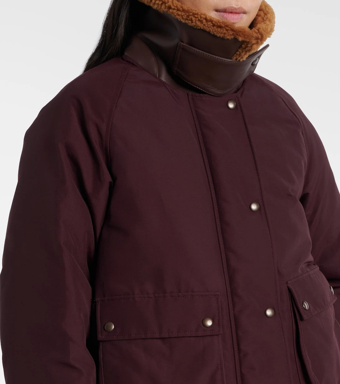 Loewe - Shearling-lined cotton-blend puffer jacket