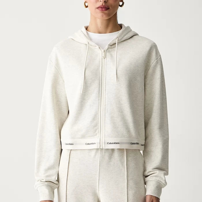 Calvin Klein Jeans fermuarlı kadın pamuklu sweatshirt