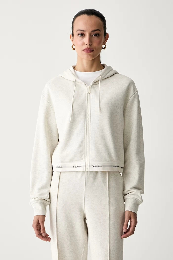 Calvin Klein Jeans fermuarlı kadın pamuklu sweatshirt