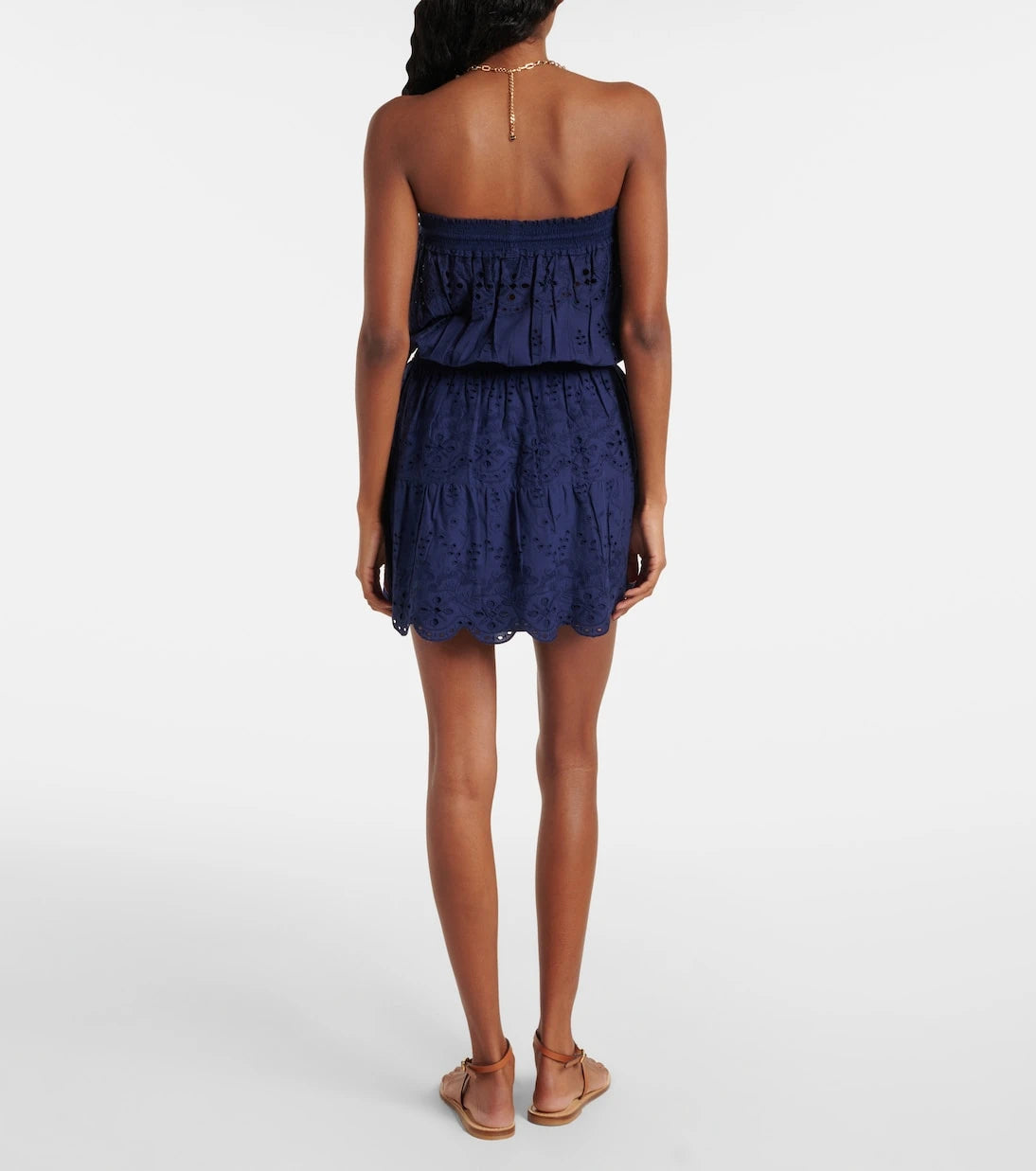 Melissa Odabash - Colette cotton broderie anglaise minidress