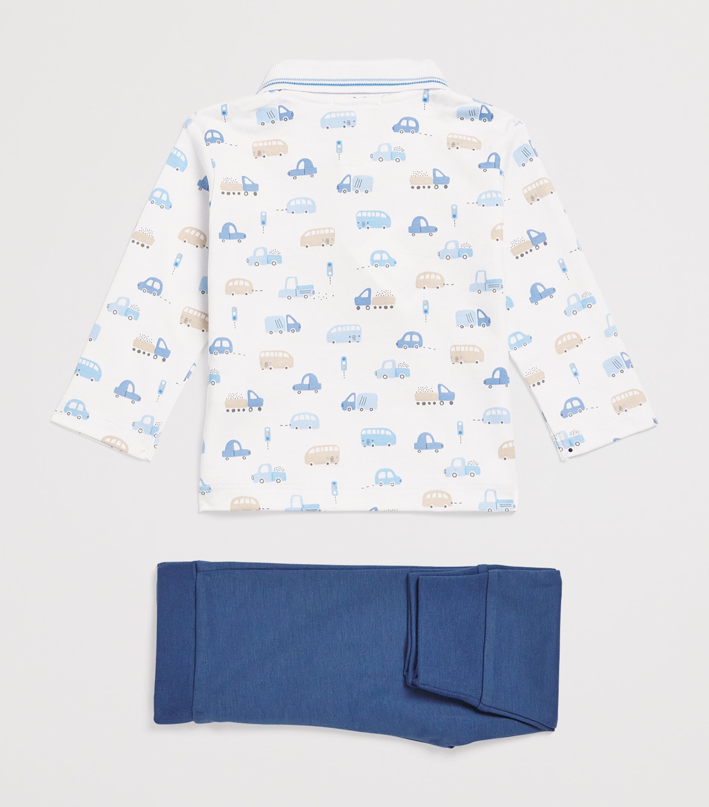 Kissy Kissy Pima Cotton Stop & Go Top and Trousers Set (3-24 Months)