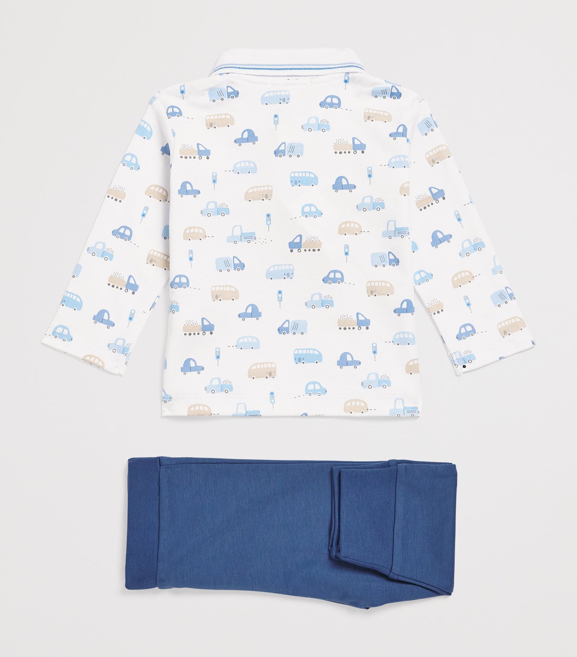 Kissy Kissy Pima Cotton Stop & Go Top and Trousers Set (3-24 Months)