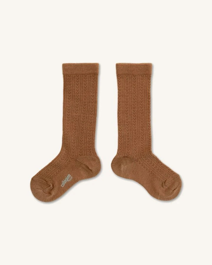 Collégien - Adele Merino Wool Socks | Brown