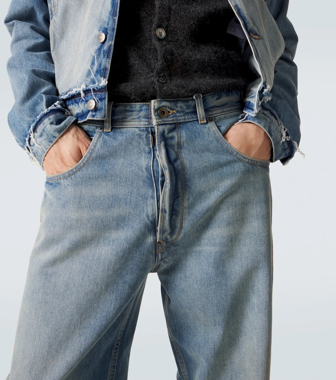 Maison Margiela - Cropped straight jeans