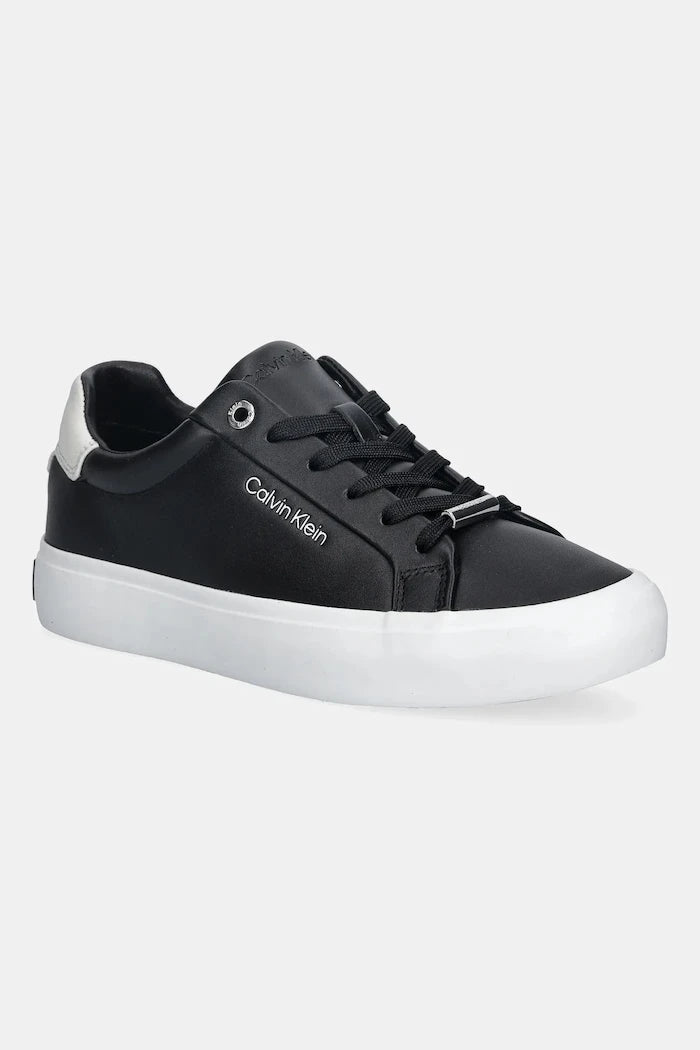 Calvin Klein VULC LACE UP LTH/MOIRE BT Deri Spor Ayakkabı
