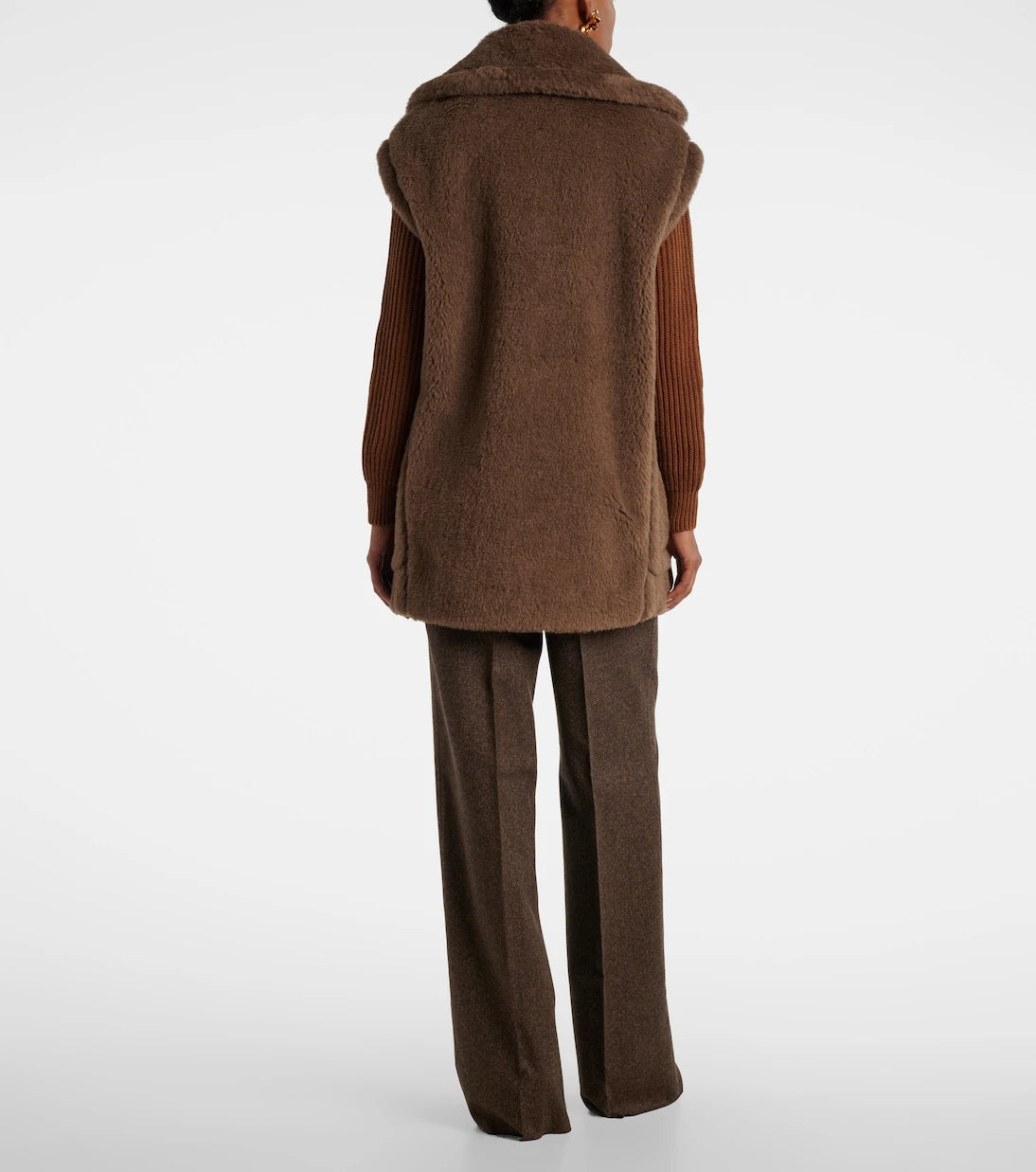 Max Mara - Alpaca, wool, and silk Teddy vest
