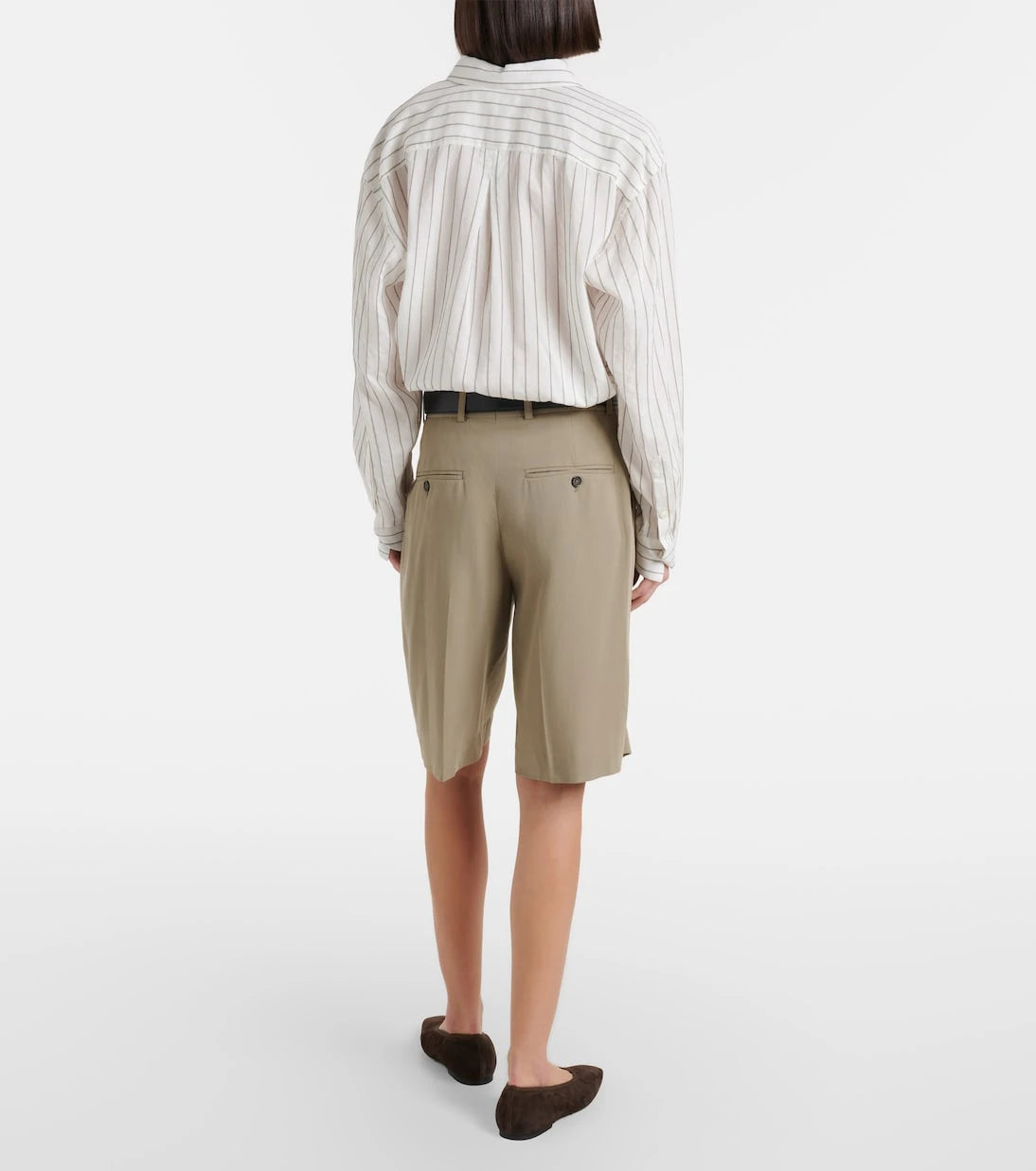 Toteme - High-rise Bermuda shorts