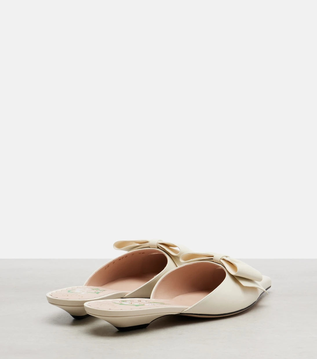 Valentino Garavani - Bow-detail leather mules
