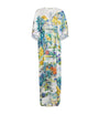 Multi Satin Tie-Waist Taormina Kaftan