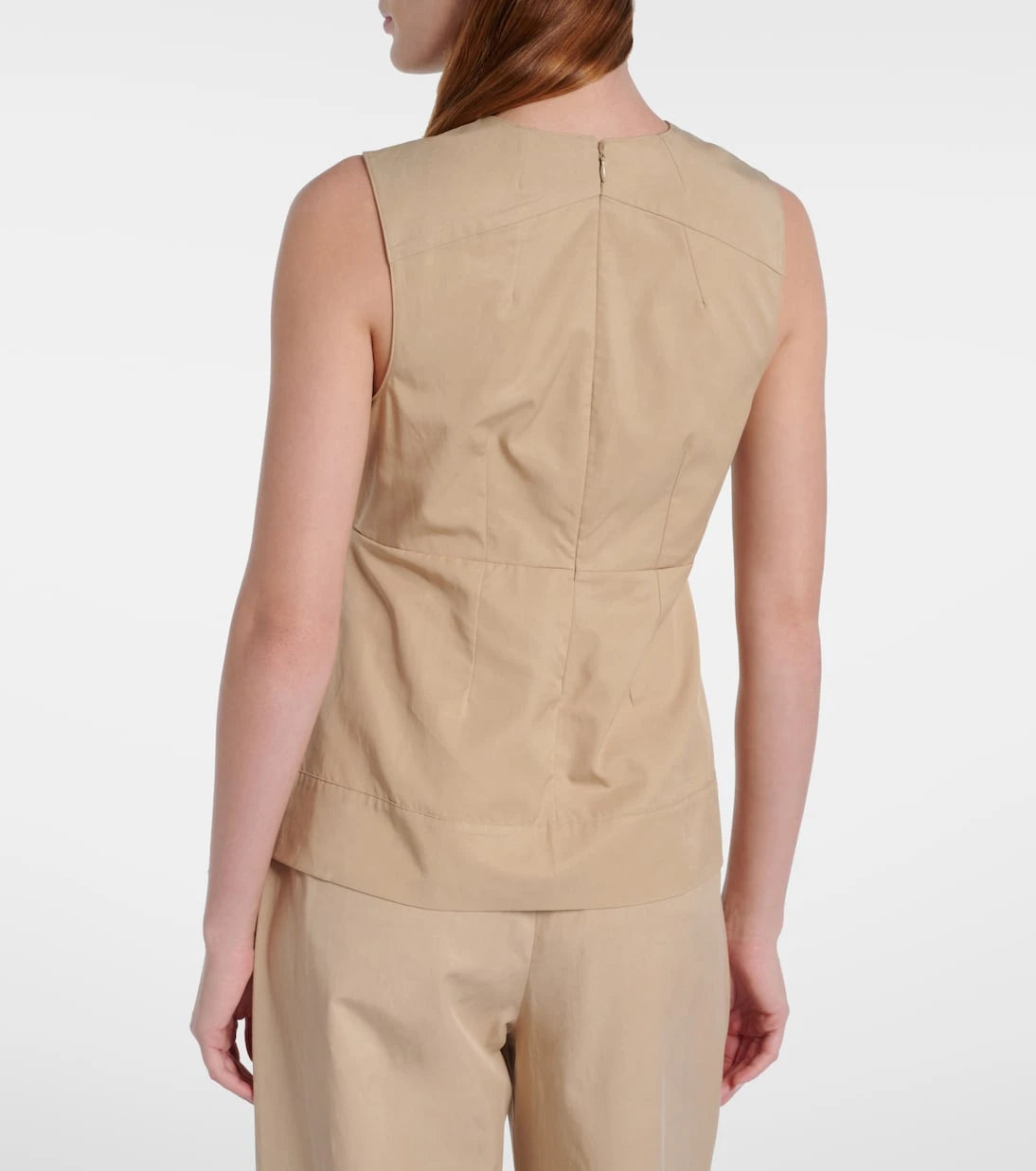 Vince - Pleated peplum top