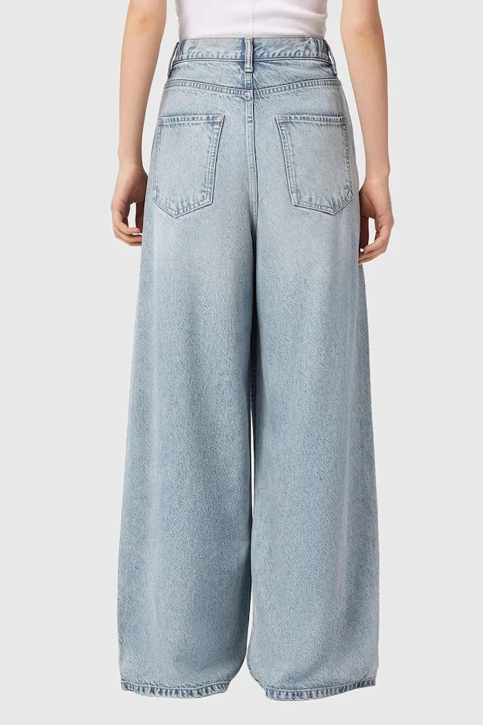 AllSaints дънки wide leg дамски HAZE