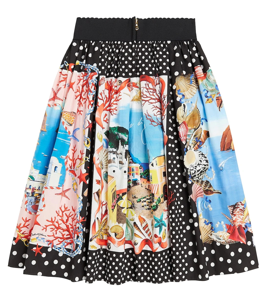 Dolce&Gabbana Kids - Capri printed cotton poplin skirt