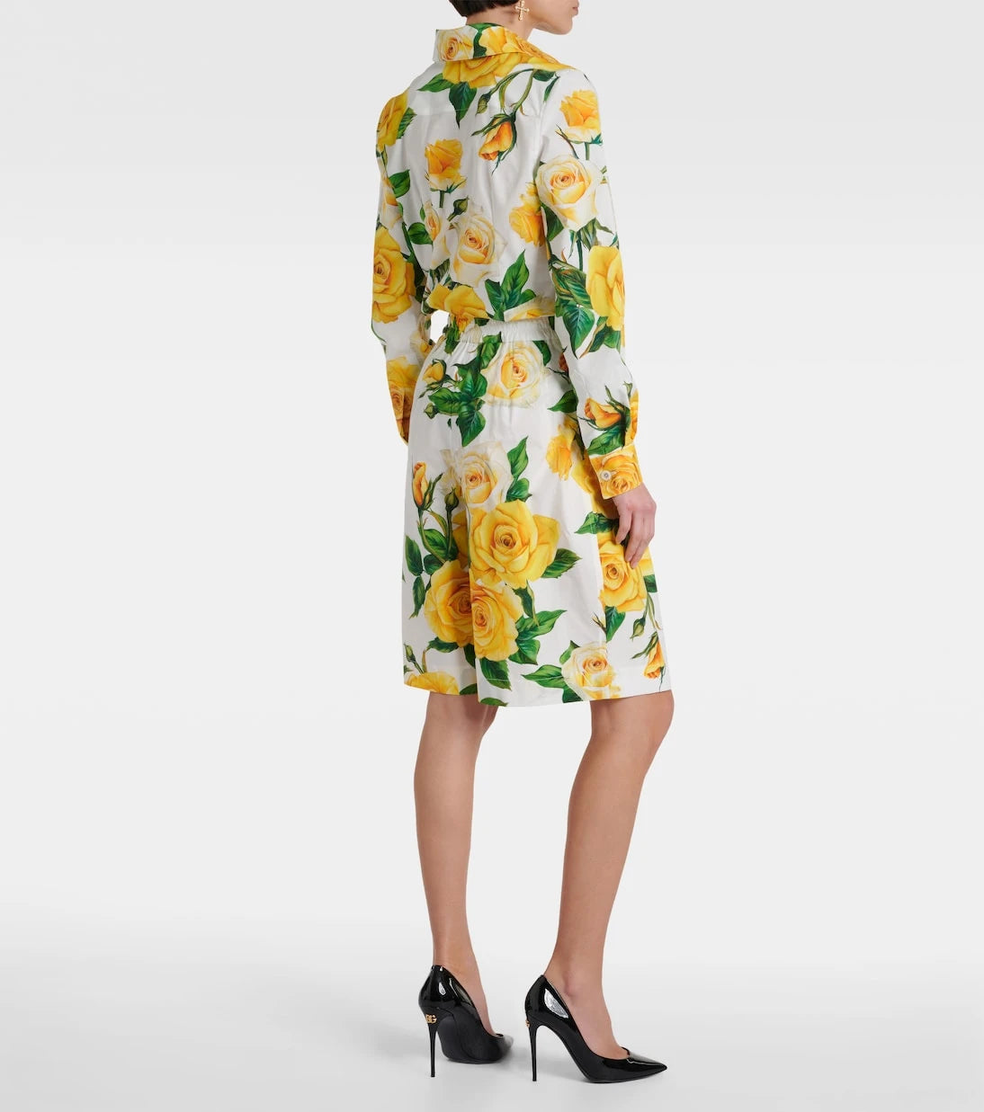 Dolce&Gabbana - Floral cotton Bermuda shorts