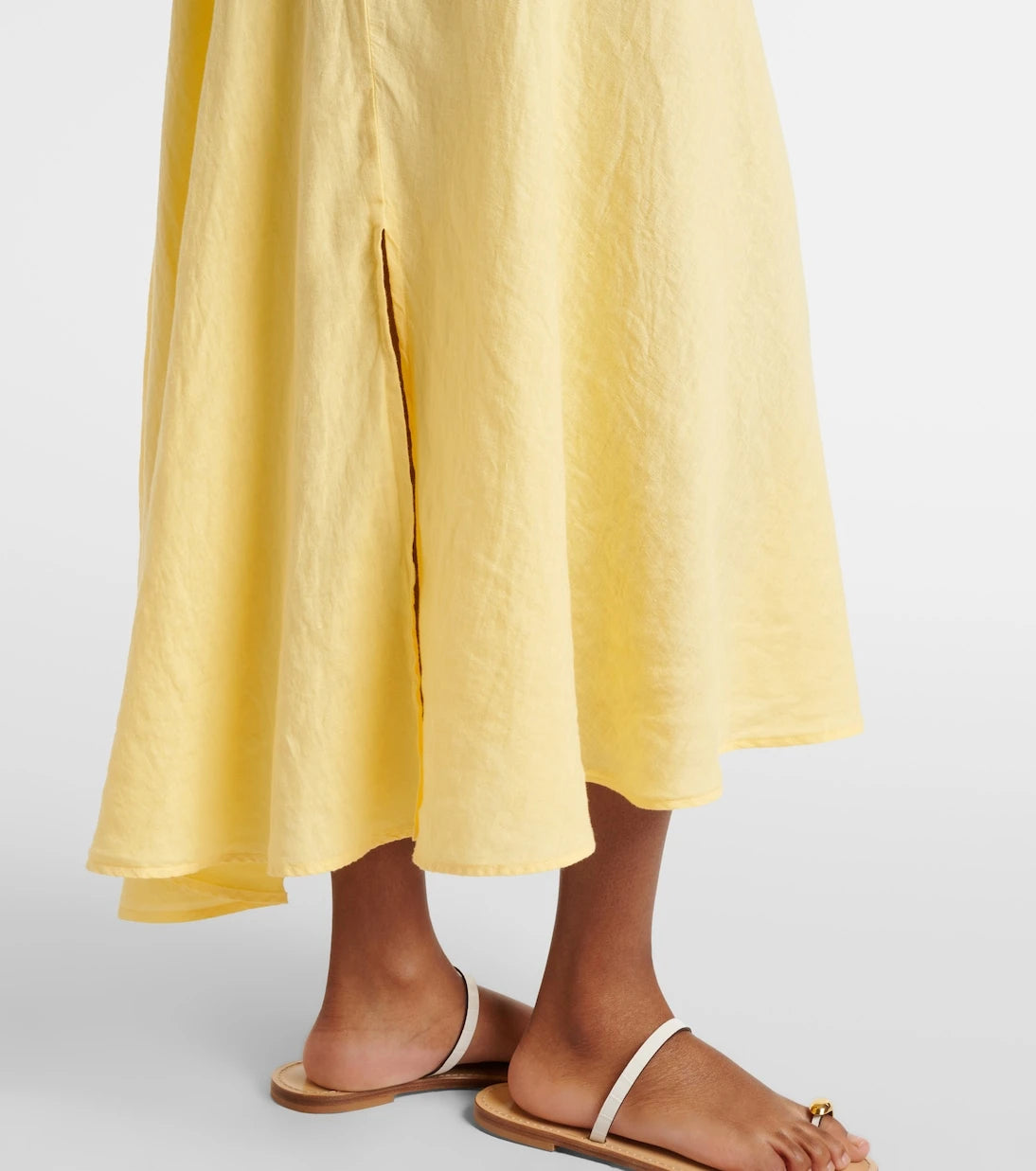 Velvet - Malina linen midi skirt