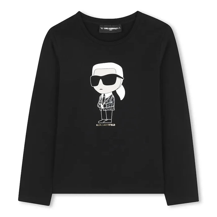 Детска блуза с дълги ръкави Karl Lagerfeld