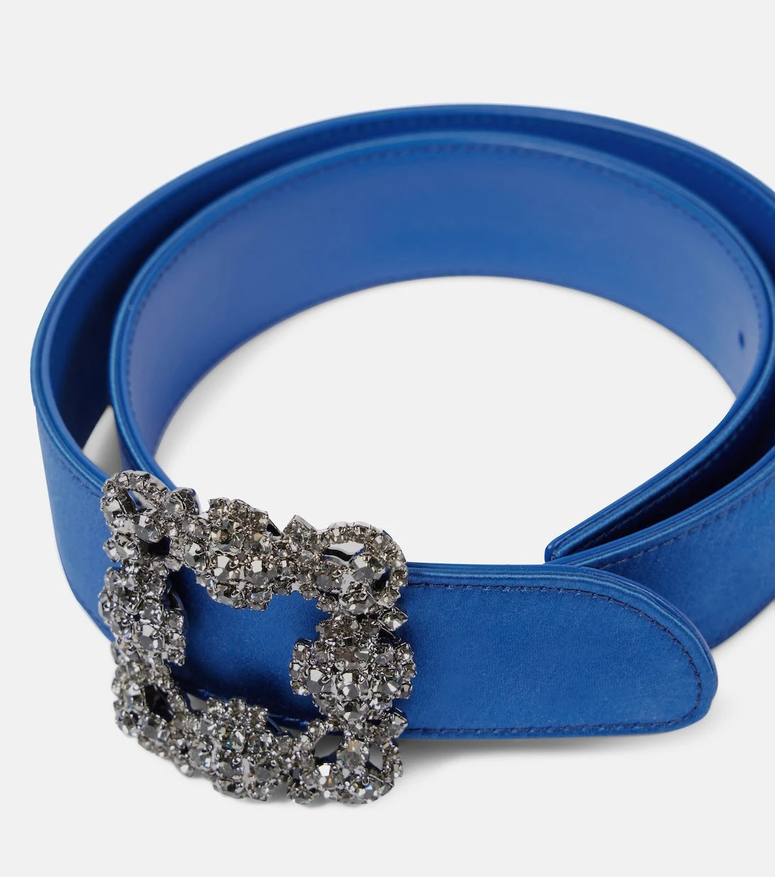 Manolo Blahnik - Embellished satin belt