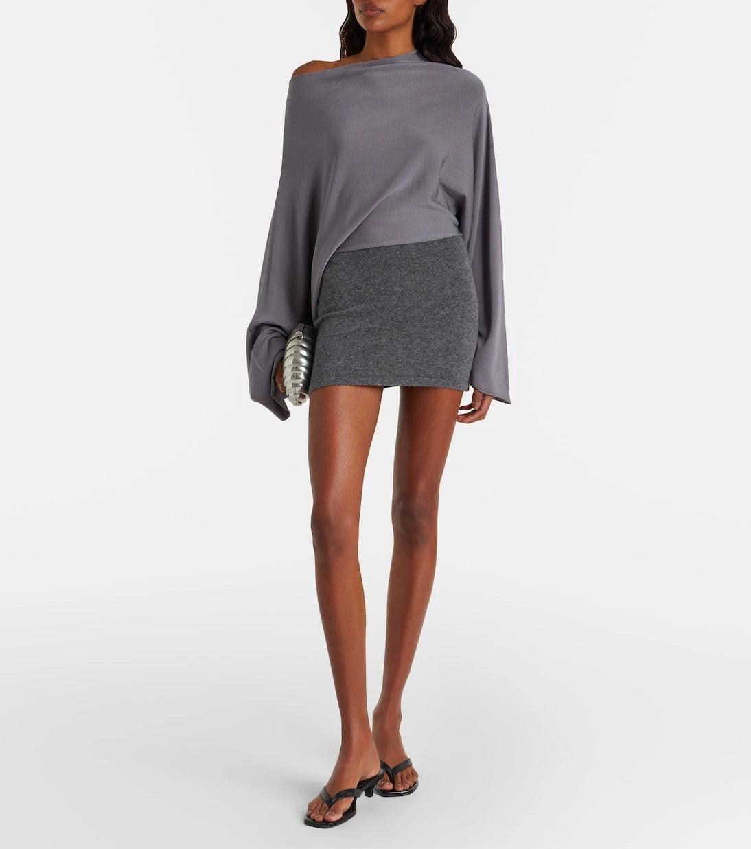 Aya Muse - Slouchy jersey minidress